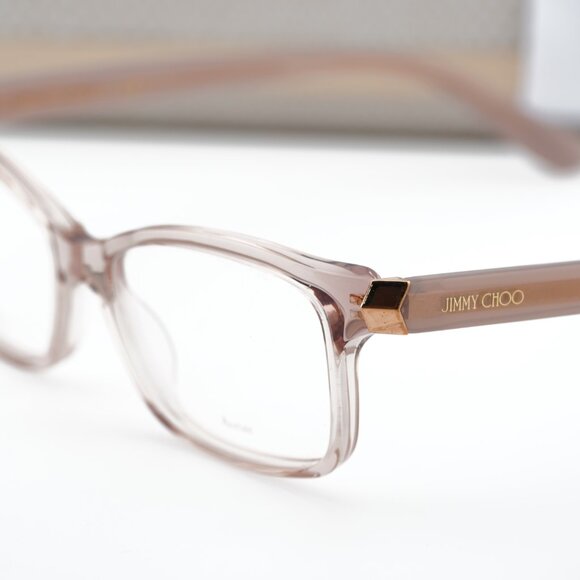 Jimmy Choo JC225 0FWM 00 Rectangle 52mm Eyeglasses - Transparent Nude - Picture 7 of 10